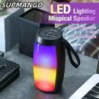 S12 Wireless Bluetooth Speaker, Powerful Portable Subwoofer with LED Lights, Car Audio Bass MP3 Player Sound System