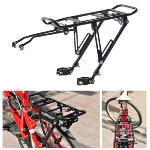 Mountain Bike, Bicycle Rear Luggage Cargo Rack, 25kg Alloy Tailstock Holder, Back Seat Shelf, Bicycle Carrier Rack for Road Bike Mountain Bike, Bicycle Rear Luggage Cargo Rack, 25kg Alloy Tailstock Holder, Back Seat Shelf, Bicycle Carrier Rack for Road Bike