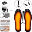 USB Heated Insoles Shoe, Electric Foot Warming Pad, Feet Warmer Sock Pad Mat Winter, Outdoor Sports Heating Insole Winter Warm