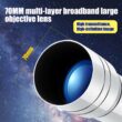 BORWOLF 70400 Professional High-Definition Astronomical Telescope, 333X, To See the Moon and Stars, Bird Watching Monocular