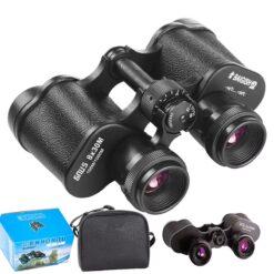 Baigish 8x30 Russian Binoculars, Full Metal Structure Glasses, Professional Military Waterproof Telescope, Leather Bag for Hunting