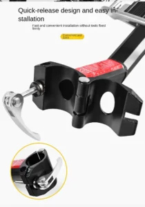 Quick Release Bike Rack, Luggage Carrier, Adjustable Alloy Bicycle Rear Rack, Outdoor Cycling Equipment Quick Release Bike Rack, Luggage Carrier, Adjustable Alloy Bicycle Rear Rack, Outdoor Cycling Equipment