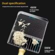 Dog Cat Clean Feces Supplies, Stainless Steel Shovel, Cat Litter Scoop, Reduces Dust, Metal Long-Handle Scoop, Pet Cleaning Tools