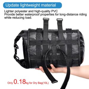 NEWBOLER New Bike Front Tube Bag, Waterproof Bicycle Handlebar Basket Pack, Cycling Front Frame Pannier, Bicycle Accessories