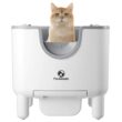 F6 Self-Cleaning Litter Box, Open-Top Automatic Cat Litter Box, Odor Control, Safety Features, Easy Maintenance
