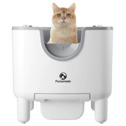 F6 Self-Cleaning Litter Box, Open-Top Automatic Cat Litter Box, Odor Control, Safety Features, Easy Maintenance