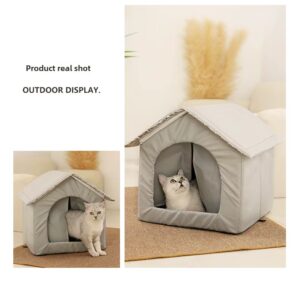 Stray Cat, Dog House, Waterproof Outdoor Winter Warm Pet Cave, Sleeping Beds, Home Foldable Washable for Small Dog, Puppy Supplies Stray Cat, Dog House, Waterproof Outdoor Winter Warm Pet Cave, Sleeping Beds, Home Foldable Washable for Small Dog, Puppy Supplies