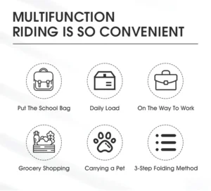 WEST BIKING Foldable Bicycle Basket, Portable MTB Road Bike Handlebar Front Storage Rack, Multifunctional Cycling Accessories
