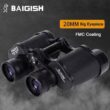 Baigish 8x30 Russian Binoculars, Full Metal Structure Glasses, Professional Military Waterproof Telescope, Leather Bag for Hunting