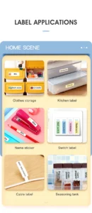 Niimbot D110 Mini Portable Thermal Printer, Without Ink, Self-Adhesive Label Maker, Labeling Machine, D110- M With 1 Roll