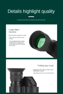Portable High-Definition Monocular Telescope, High Magnification Zoom, Hunting, Camping, Mountaineering