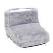 USB Electric Foot Warmer with Washable Plush Cover - Soft Flannel Heated Cushion Pad for Office & Home - Safe 5V Heating