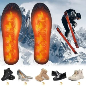 USB Heated Insoles Shoe, Electric Foot Warming Pad, Feet Warmer Sock Pad Mat Winter, Outdoor Sports Heating Insole Winter Warm