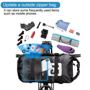NEWBOLER New Bike Front Tube Bag, Waterproof Bicycle Handlebar Basket Pack, Cycling Front Frame Pannier, Bicycle Accessories