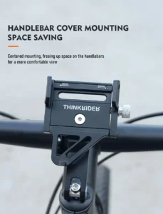 ThinkRider MTB Phone Mount Stand, Bicycle Holder, 270° Rotatable Aluminum Adjustable Bike Phone Holder, Non-Slip ThinkRider MTB Phone Mount Stand, Bicycle Holder, 270° Rotatable Aluminum Adjustable Bike Phone Holder, Non-Slip