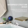 Bathroom Waterproof Wireless LED Suction Cup Mini Bluetooth Speaker, Portable Outdoor Sports Stereo Speakers, Black Bathroom Waterproof Wireless LED Suction Cup Mini Bluetooth Speaker, Portable Outdoor Sports Stereo Speakers, Black