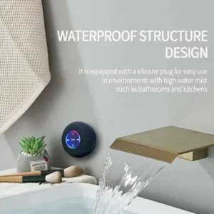 Bathroom Waterproof Wireless LED Suction Cup Mini Bluetooth Speaker, Portable Outdoor Sports Stereo Speakers, Black Bathroom Waterproof Wireless LED Suction Cup Mini Bluetooth Speaker, Portable Outdoor Sports Stereo Speakers, Black