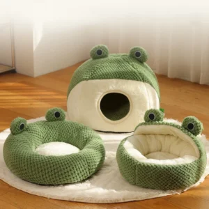 New Pet Nest Winter Protect Cold, Warm Dog Den, Cat Villa, Small Frog Shape Semi-Enclosed Kitten Puppy Plush Mattress, Pet Supplies New Pet Nest Winter Protect Cold, Warm Dog Den, Cat Villa, Small Frog Shape Semi-Enclosed Kitten Puppy Plush Mattress, Pet Supplies