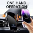 UYUXIO Wireless Car Charger, Air Vent Fast Charging Phone Holder