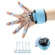 Finger Extensor Exerciser, Silicone Hand Grip Strengthening Trainer with Adjustable Resistance Band, Hand Expander for Enhancement