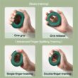 Silicone Finger Gripper Ring, Hand Muscle Strengthener Ring, Wrist Finger Trainer, Exercise Carpal Expander, Workout Fitness Device