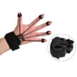 Finger Extensor Exerciser, Silicone Hand Grip Strengthening Trainer with Adjustable Resistance Band, Hand Expander for Enhancement