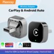 New Pionray 2-in-1 Wireless CarPlay Adapter, Android Auto Wireless Adapter, 5GHz WiFi, Type-C/USB Plug & Play CarPlay Wireless