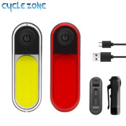5 Modes Light, Bicycle Rear Light, Waterproof Bike Light, COB USB Rechargeable, MTB Bike Taillights for Cycling Safety