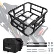 Rear Bike Basket, Bicycle Cargo Rack Bag, Large Capacity Front E-Bike Basket, Bike Baskets, Rear Rack for Outdoor Travel & Shopping Rear Bike Basket, Bicycle Cargo Rack Bag, Large Capacity Front E-Bike Basket, Bike Baskets, Rear Rack for Outdoor Travel & Shopping