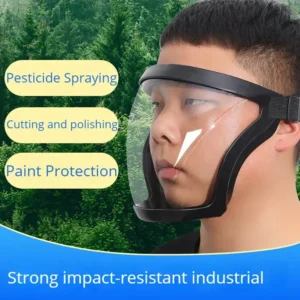 Anti-Fog Protective Face Mask, Dust/Splash Resistant, for Sports, Riding, Work, Grinding, Weeding, Mowing