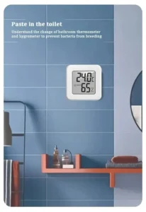 Indoor Mini Temperature and Humidity Meter, Bedroom Temperature Meter, Portable Electronic Digital Display
