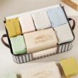 Large Clear Foldable Storage Box with Handles and Zipper, Dustproof Clothes Organizer for Home