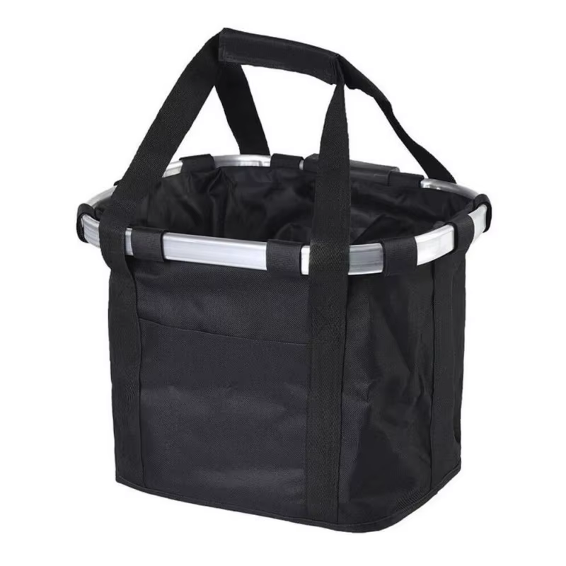 Bicycle Front Basket, Bike Small Pet Dog Carry Pouch, 2-in-1 Detachable MTB Cycling Handlebar Tube Hanging, Fold Baggage Bag, 5KG Load Bicycle Front Basket, Bike Small Pet Dog Carry Pouch, 2-in-1 Detachable MTB Cycling Handlebar Tube Hanging, Fold Baggage Bag, 5KG Load - Image 3