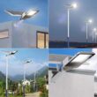 Aluminum 8000mAh High-Power Solar Light, Outdoor Solar Street Light, Waterproof Street Light for Garage, Garden, Terrace, Wall Lamp