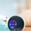Bathroom Waterproof Wireless LED Suction Cup Mini Bluetooth Speaker, Portable Outdoor Sports Stereo Speakers, Black Bathroom Waterproof Wireless LED Suction Cup Mini Bluetooth Speaker, Portable Outdoor Sports Stereo Speakers, Black