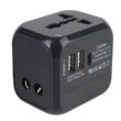 All-in-One Wall Travel Charger Adapter, US, EU, UK, AU Plugs with 2 USB & 1 Type C, Universal for Travel