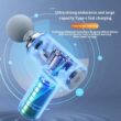 Portable Electric Massage Gun with 4 Interchangeable Heads & LED Light for Full Body Relaxation Electric Massage Gun