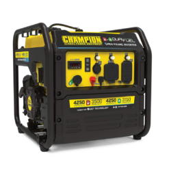 Champion Power Equipment 4250-Watt Dual Fuel RV Ready Portable Open Frame Inverter Generator with Quiet Technology