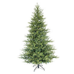 Puleo International 7.5 Foot Pre-Lit Alberta Spruce Artificial Christmas Tree with 1,000 Warm White LED Lights