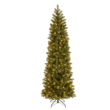 National Tree Company 7.5 ft Pre-Lit Downswept Douglas Fir Slim Artificial Christmas Tree, 350 LED Lights, 796 Tips, Foot Pedal, 10 Light Functions, Includes Stand, Green