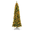 Best Choice Products 12ft Pre-Lit Spruce Pencil Christmas Tree Pre-Decorated - Green