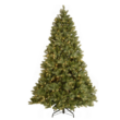 National Tree Company 7.5 ft Pre-Lit Downswept Douglas Fir Artificial Christmas Tree, 750 LED Lights, PowerConnect, Foot Pedal