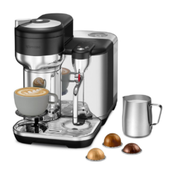 Nespresso Vertuo Creatista Coffee and Espresso Maker by Breville, Black Truffle