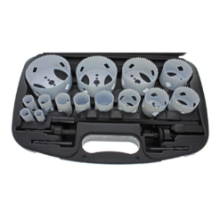 IDEAL Deep Cut 4-1/2-in Carbide-tipped Arbored Adjustable Hole saw kit Set with Hard Case