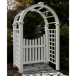 Vita 2.5-ft W x 7.84-ft H Arched CLASSIC White collection PVC Garden Arbor