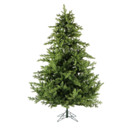 Fraser Hill Farm 7.5-Ft. Foxtail Pine Artificial Christmas Tree with Stand and No Lights, Unlit Foldable Fake Christmas Tree