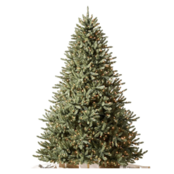 Balsam Hill 7.5ft Pre-Lit Classic Blue Spruce - Artificial Christmas Tree with 1000 Clear Incandescent Lights