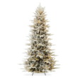 Best Choice Products Lighted Aspen Christmas Tree, 9ft Flocked Artifical Noble Fir