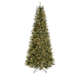 National Tree Company 9 ft Pre-lit Artificial Christmas Tree, Dunhill Fir, 800 Clear Lights