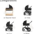 UPPAbaby Bassinet V3 - Compatible with Vista, Cruz, Ridge Strollers - Callum (Stone Blue/Silver Frame) UPPAbaby Bassinet V3 - Compatible with Vista, Cruz, Ridge Strollers - Overnight Sleep Solution - Mattress, Sheet and Bug Shield Included - Callum (Stone Blue/Silver Frame)